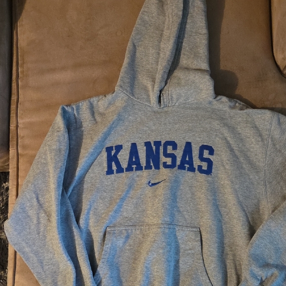 Nike Other - Nike Kansas Blue and Gray Hoodie